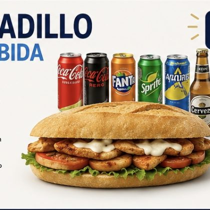 🥪 Bocadillo + 1 bebida
