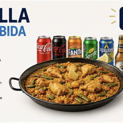 🥘 Paella + 1 bebida